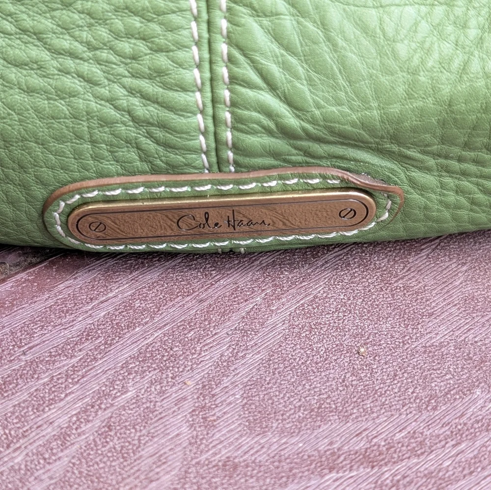 Vintage Cole Haan Village Green Purse Shoulder Bag Hobo 90's Y2K - Picture 3 of 15